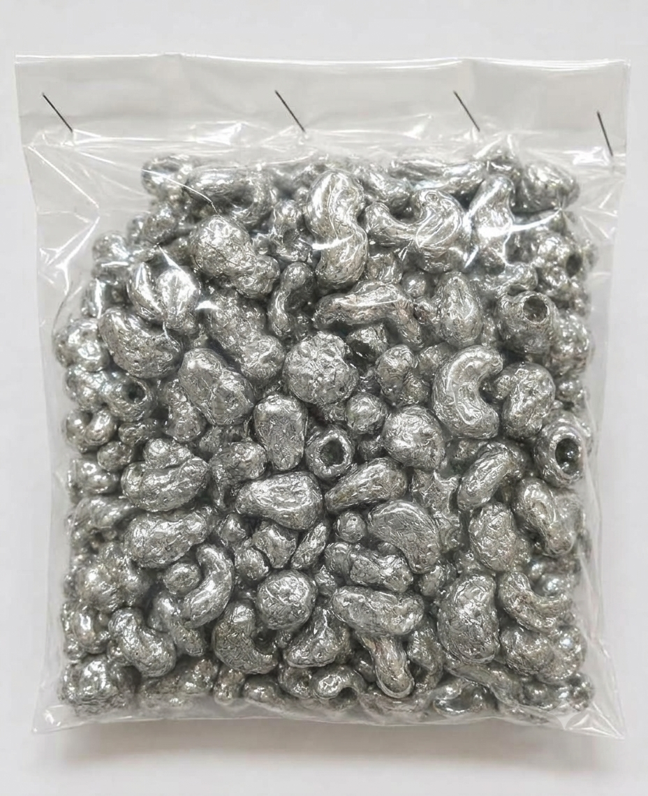 ZINC GRANUELS PIECES / PACK OF 500GM WITH PLASTIC BOX