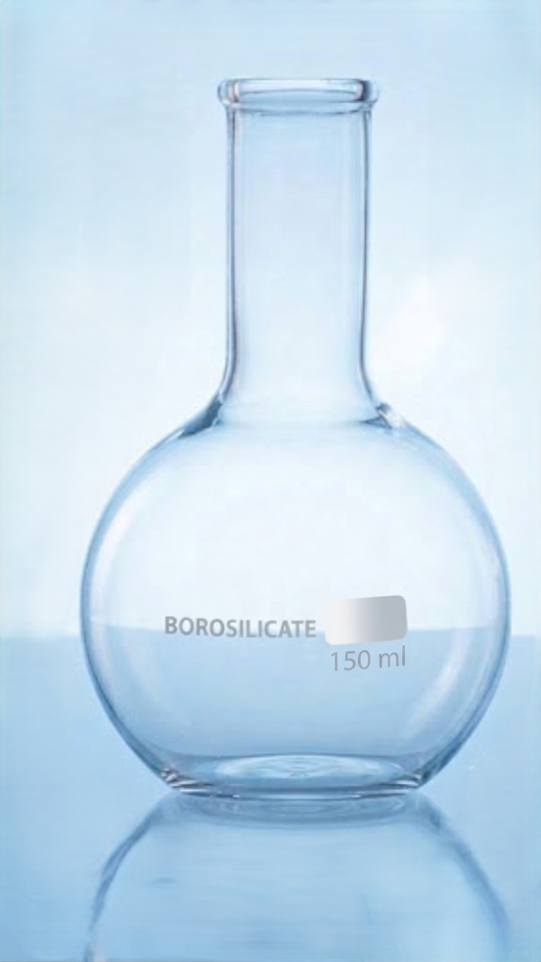 Flask Boiling Flat Bottom Set Borosilicate Glass | Laboratory Glassware