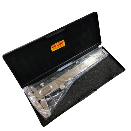 Vernier Caliper Wheel Type S.S. Size: 5" With Plastic Box