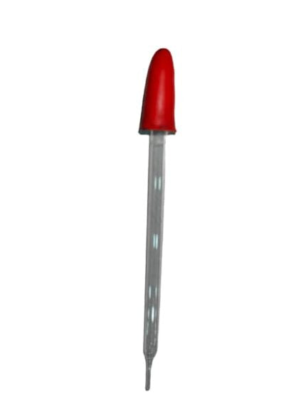 Dropper Glass Teat 6” (Pack of 10 Pcs.)
