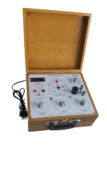 Anderson Bridge With Null Detector & Oscillator with Wooden Box