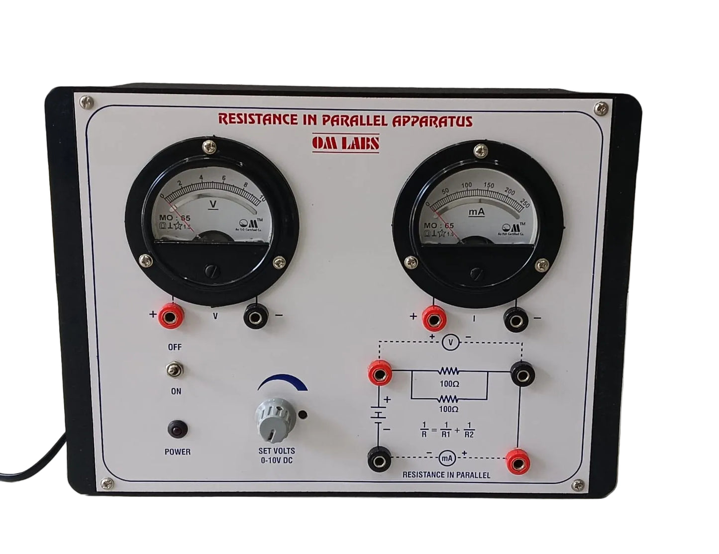 Resistance in Parallel Apparatus With Power Supply