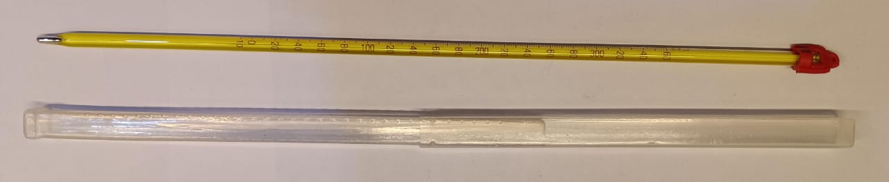 THERMOMETER (MERCURY) 12" (-10 to 360C) 2/1 DEGREE