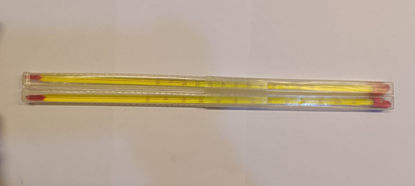 THERMOMETER (ALCHOLIC) 1/1 (-10 to 110C) ALCOHOLIC (Set. of 2Pcs)
