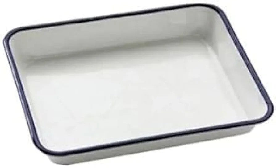 Enamel Tray Size: 12”x18”