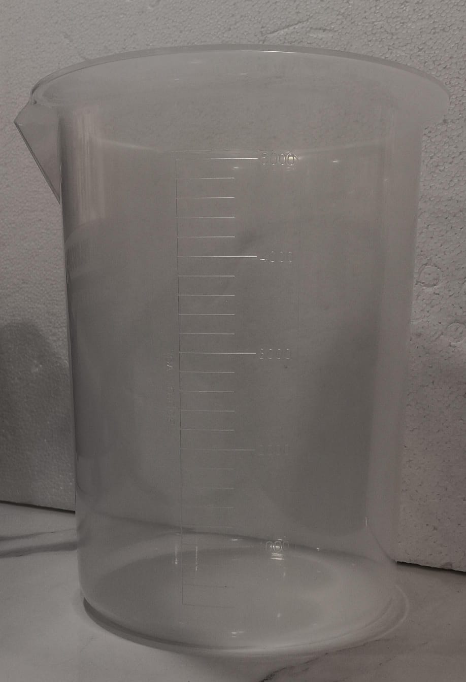 Beaker 5000ml Euro Design Set | Brand : Polylab | Set Of 2 Pcs