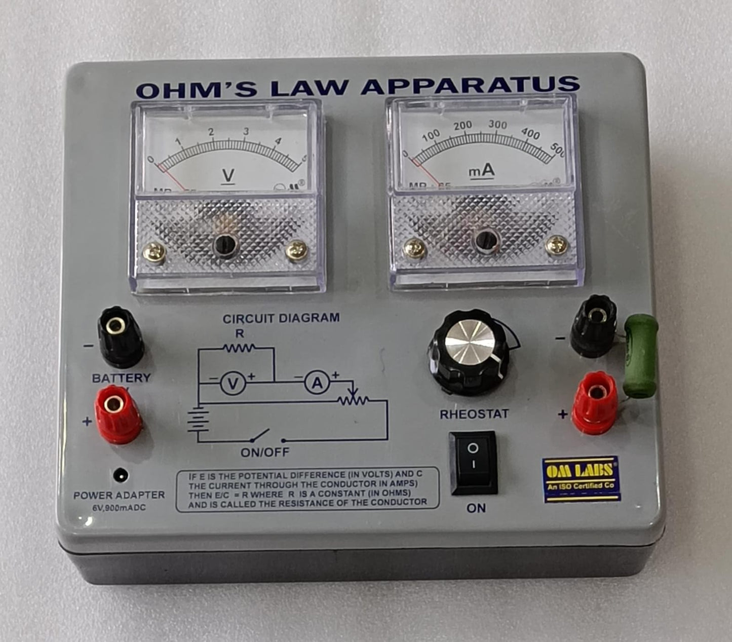 Ohm's Law Apparatus | Without Adapter