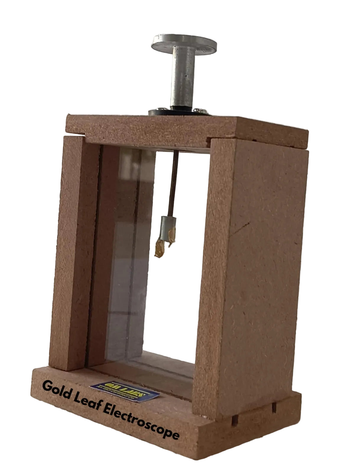 Gold Leaf Electroscope (Wooden Body)
