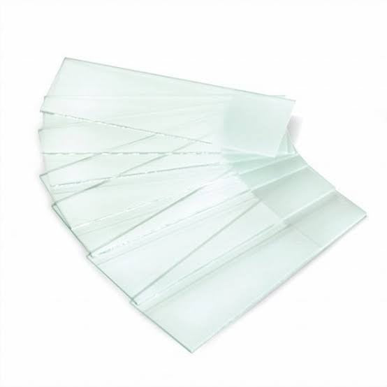 Plain Slides | Microscope Slide (Glass) 75x 25mm 1Set of 50 Pcs, (Pack. of 1 Pcs