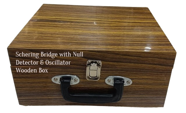 Schering Bridge with Null Detector & Oscillator With Wooden Box