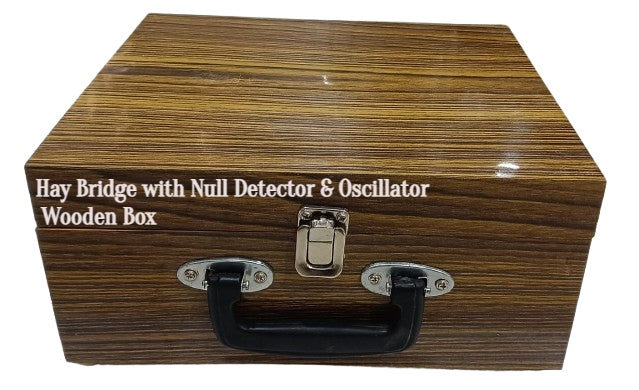 Hays Bridge with Null Detector & Oscillator With Wooden Box