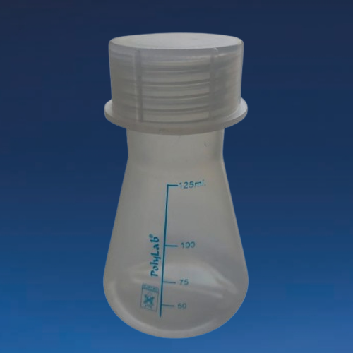 Conical Flask 125ml Set | Brand: Poly Lab | Set Of 12 Pcs.