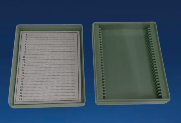 Slide Box-25 Slides | Microscope Slide Box | Brand: Poly Lab | Set Of 2 Pcs