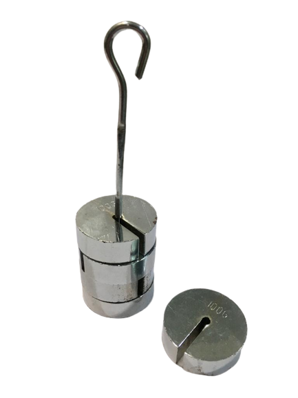 SLOTTED WEIGHT 500grm = 5x100grm (SET OF 5 with Hanger)