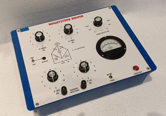 Wheatstone Bridge With Galvanometer & Inbuilt Power Supply Plastic Box
