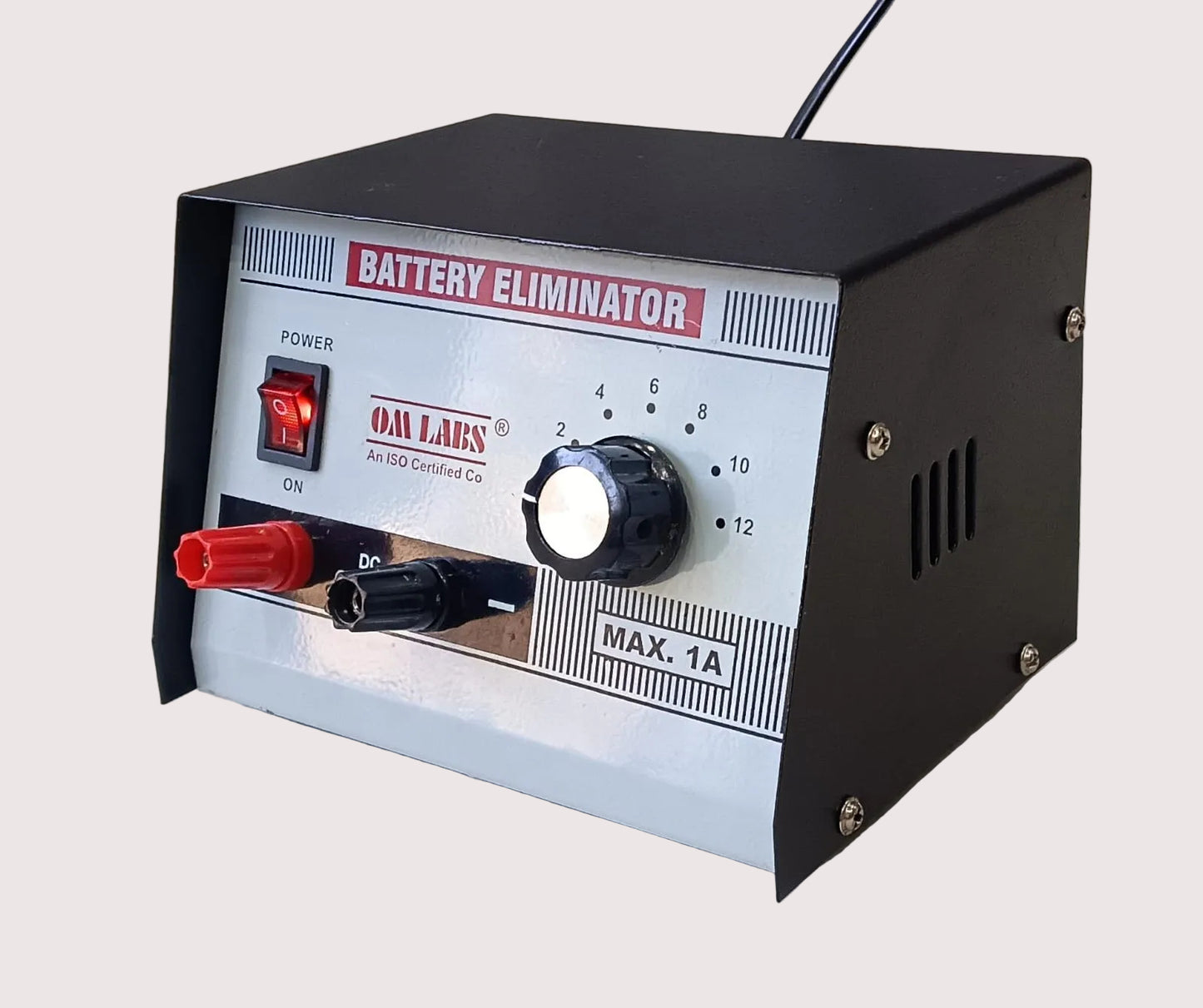 Battery Eliminator 2-12V/1A DC in Metal Box