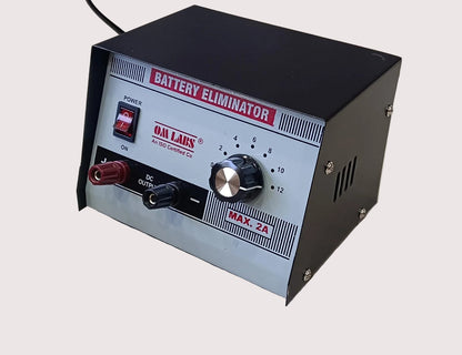 Battery Eliminator 2-12V/2ADC in Metal Box