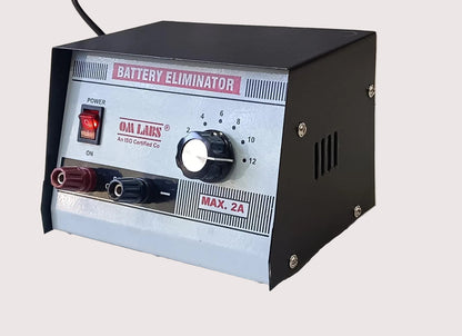 Battery Eliminator 2-12V/2ADC in Metal Box
