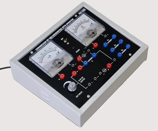 To convert the given galvanometer into Ammeter of desire range. (OM-12008)