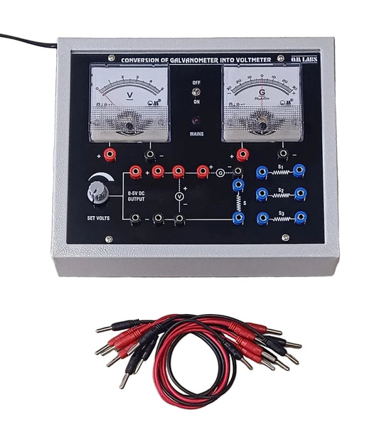 To convert galvanometer into Voltmeter of desired range. (OM-12007)