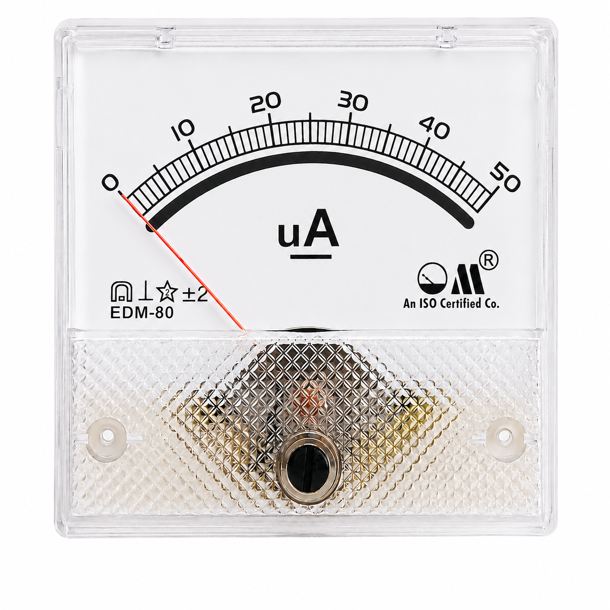 DC Microammeter EDM-80 Square panel meter