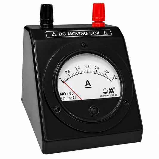 DC Ammeters Mo-65 Top Terminal Round Black Stand Meter