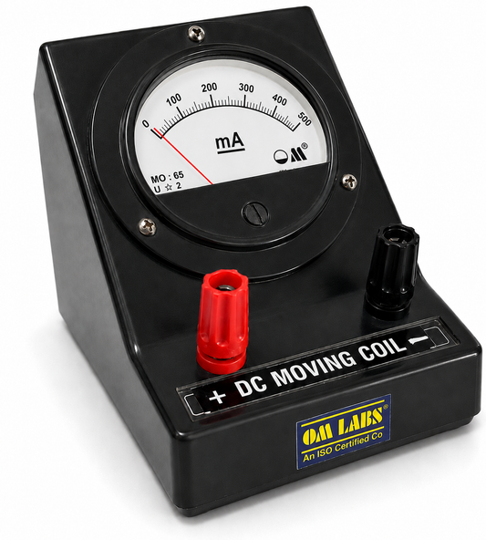 DC Milliammeter MO-65 Front Terminal Round Black Meter