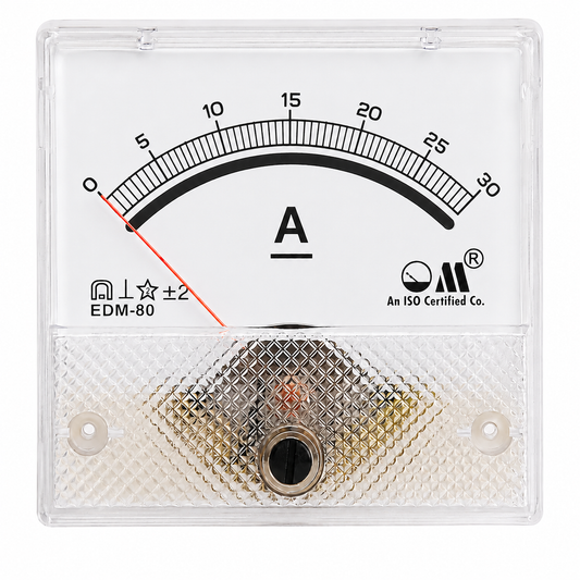 DC Ammeter EDM-80 Square Panel Meters