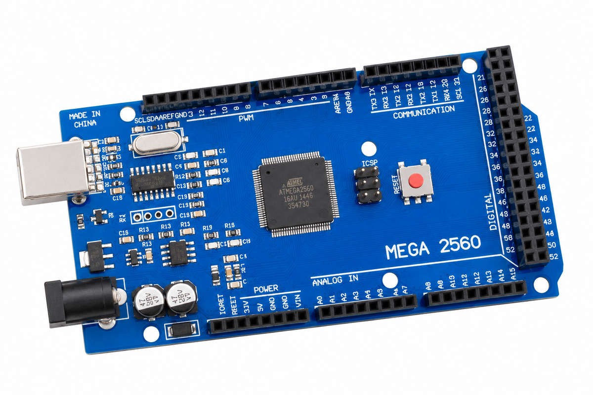 Arduino Mega 2560 CH340 Compatible Development Board – ATmega2560 USB Microcontroller Board