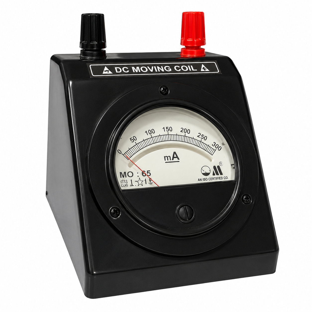 DC Milliammeter MO-65 Top Terminal Round Black Meter