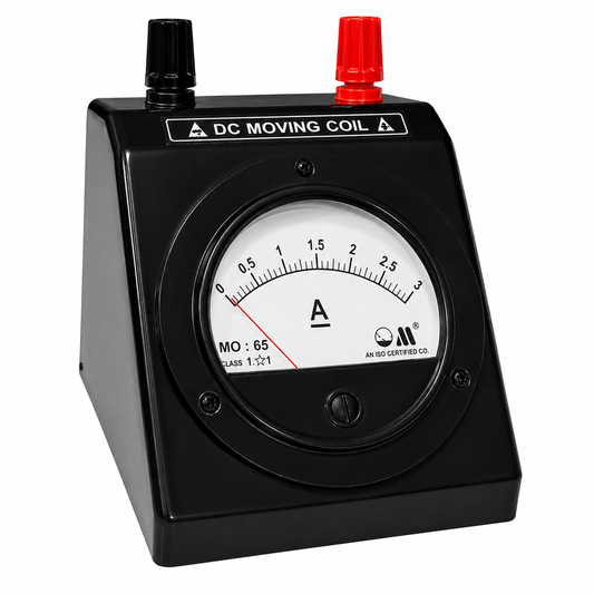 DC Ammeters Mo-65 Top Terminal Round Black Stand Meter