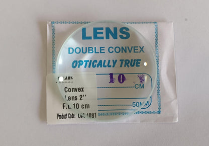 Convex Len's Different Focal Lenght | Size: 50cm | Set Of 8 Pcs