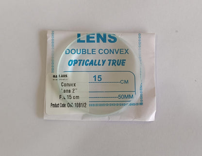 Convex Len's Different Focal Lenght | Size: 50cm | Set Of 8 Pcs