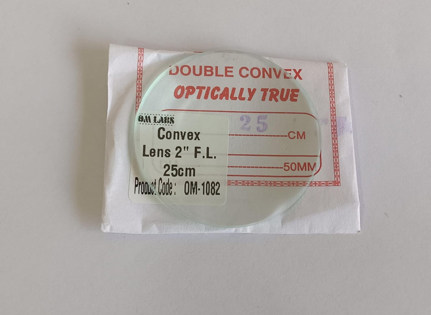 Convex Len's Different Focal Lenght | Size: 50cm | Set Of 8 Pcs