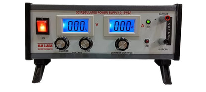 DC Regulated Power Supply With 2 Digital Meters (0-15V/2A DC)