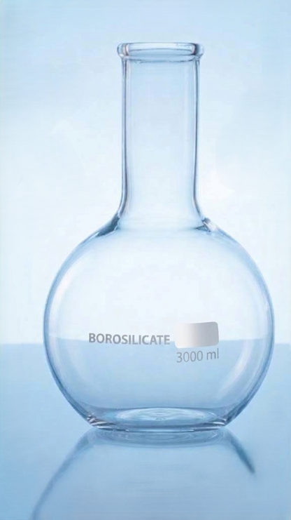 Flask Boiling Flat Bottom Set Borosilicate Glass  | Laboratory Glassware
