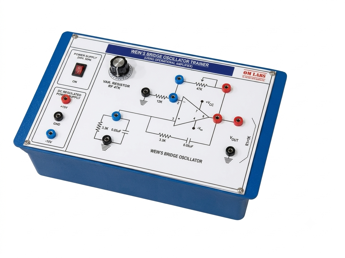 Wein Bridge Oscillator Trainer  (Using Operational Amplifier)