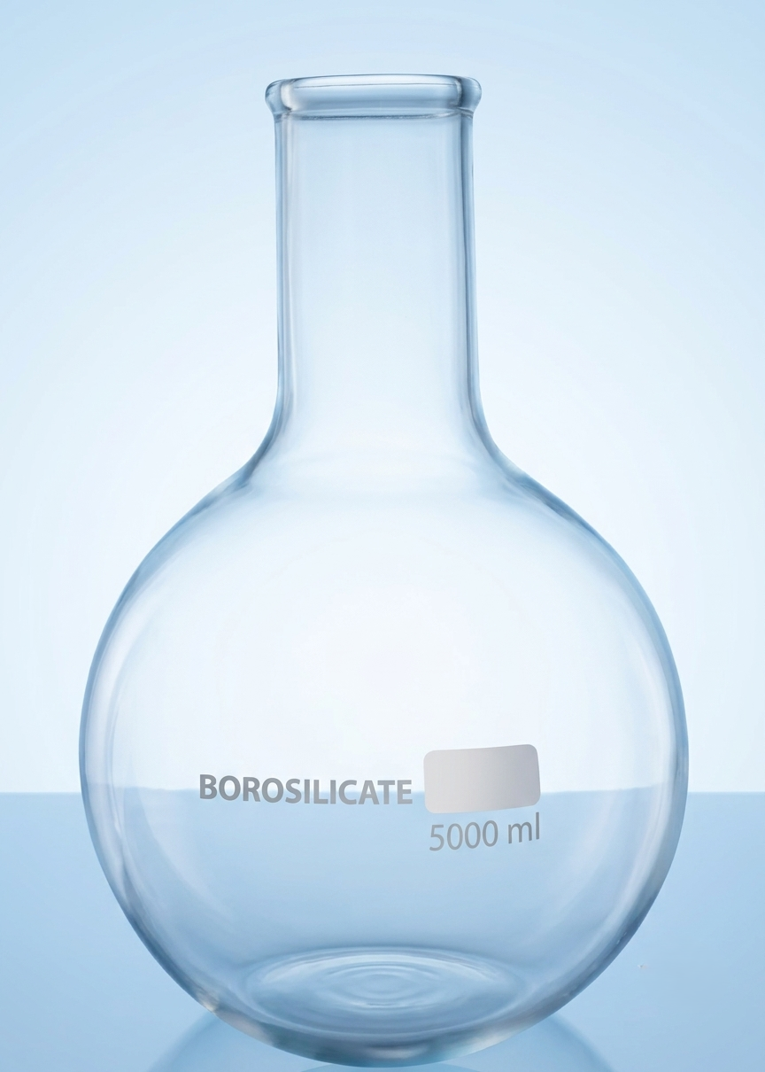 Flask Boiling Round Bottom Set Borosilicate Glass  | Laboratory Glassware