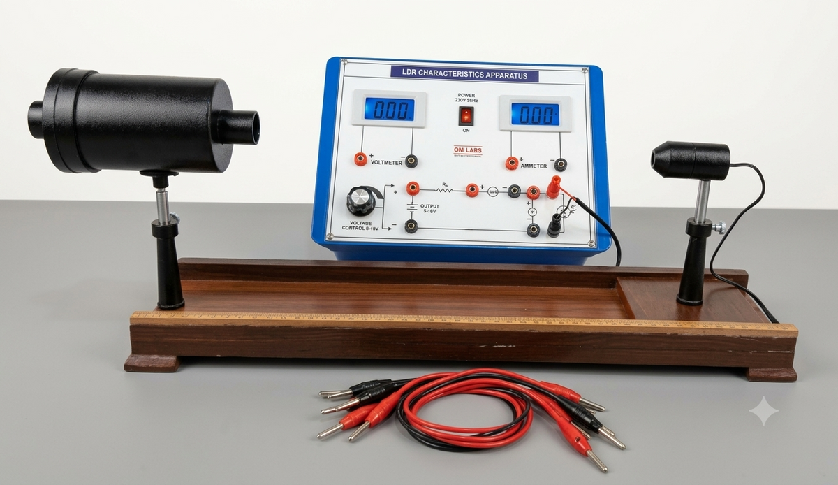 LDR Characteristics Apparatus with Light Source (2 Digital Meter)