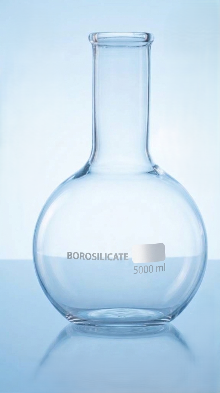 Flask Boiling Flat Bottom Set Borosilicate Glass  | Laboratory Glassware