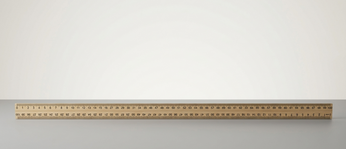 One Meter Wooden Scale