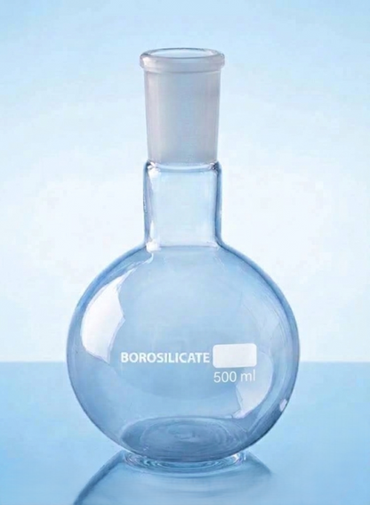 Flask Boiling Round Bottom With Socket Set Borosilicate Glass  | Laboratory Glassware
