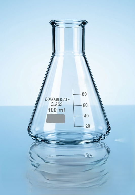 Flask Conical Graduated Narrow mouth Set Borosilicate Glass  | Laboratory Glassware
