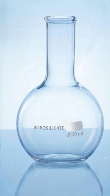 Flask Boiling Flat Bottom Set Borosilicate Glass  | Laboratory Glassware