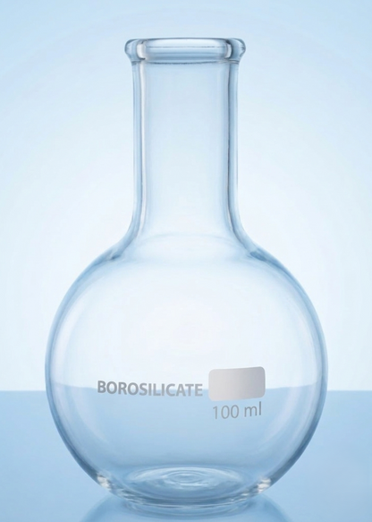 Flask Boiling Round Bottom Set Borosilicate Glass  | Laboratory Glassware