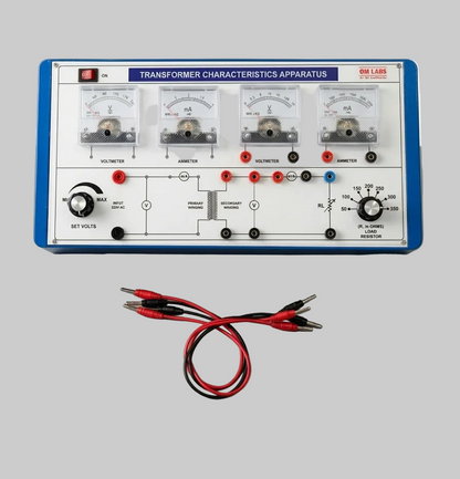 Transformer Characteristics Apparatus ( Analog Meters) P. Box