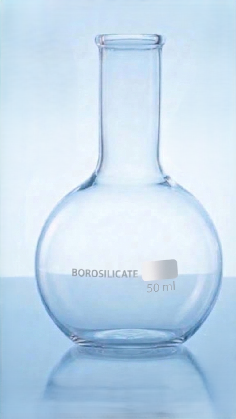 Flask Boiling Flat Bottom Set Borosilicate Glass  | Laboratory Glassware