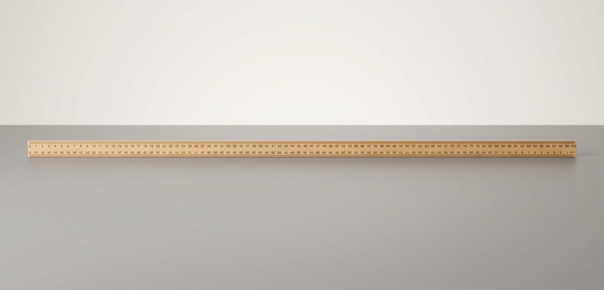 One Meter Wooden Scale