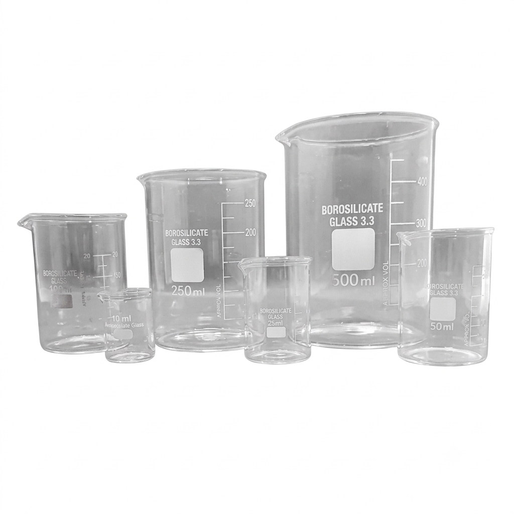 Borosilicate Glass Beakers(Single 1 pcs)