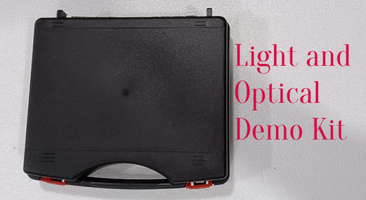 Light and Optics Class Demo Kit - Experience The Concepts of Lenses | 9 Acrylic Lenses, Ray Box , Mirror, Arc with Adapter